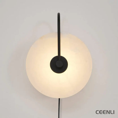 Alabaster LED Plug-In Wall Lamp Wall lamp