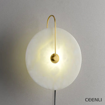 Alabaster LED Plug-In Wall Lamp Wall lamp
