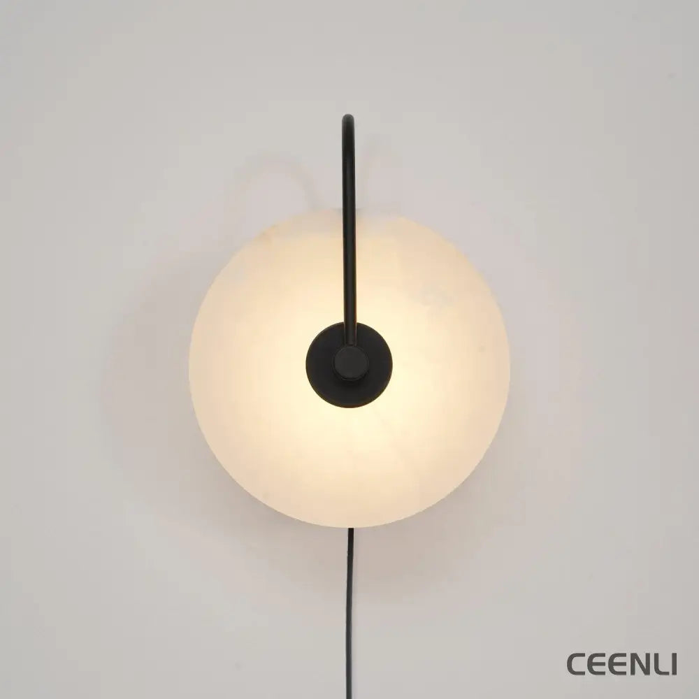 Alabaster LED Plug-In Wall Lamp Wall lamp