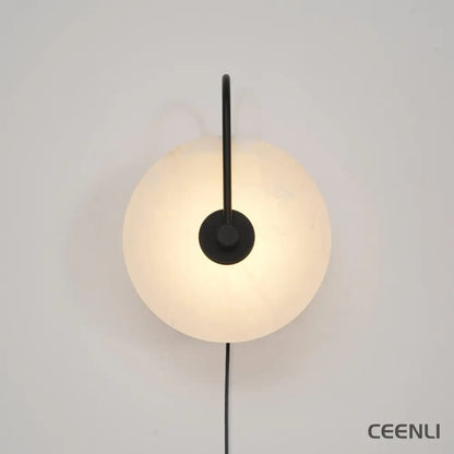Alabaster LED Plug-In Wall Lamp Wall lamp