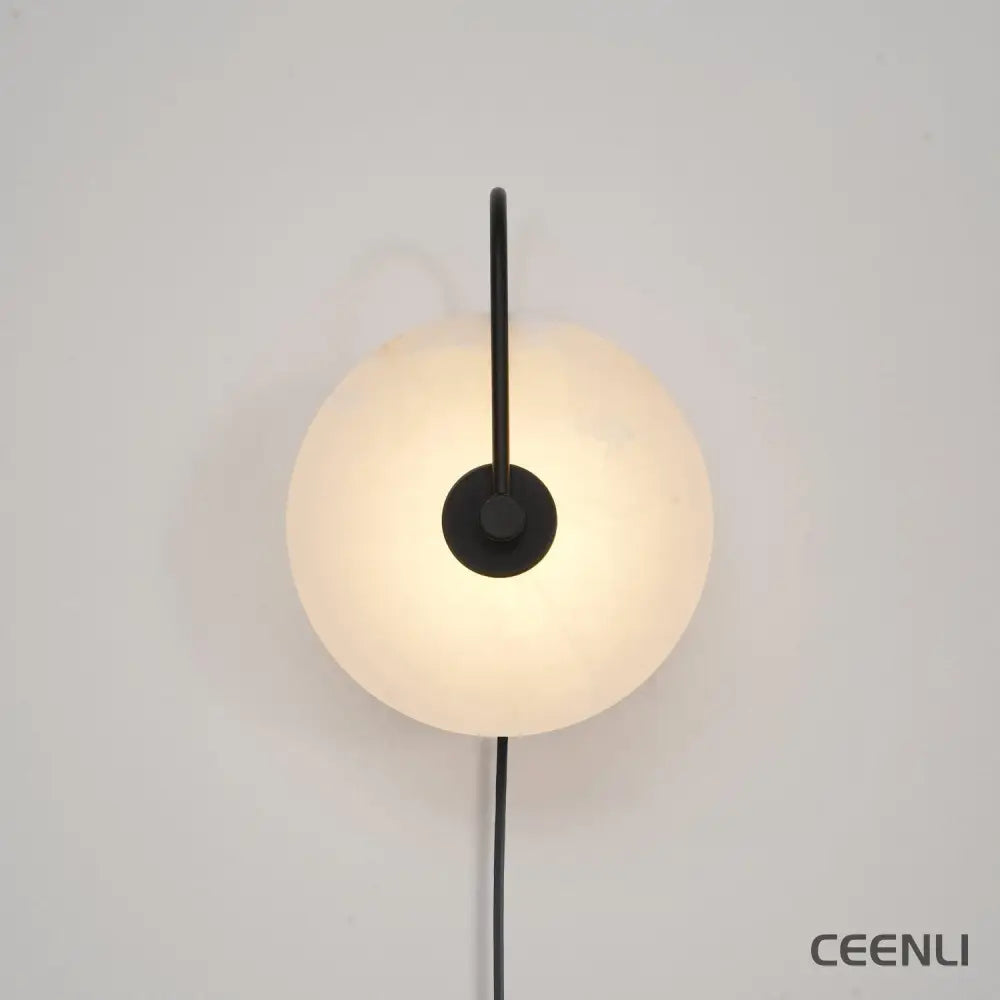 Alabaster LED Plug-In Wall Lamp Wall lamp