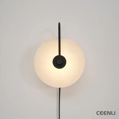Alabaster LED Plug-In Wall Lamp Wall lamp