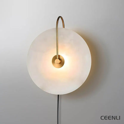 Alabaster LED Plug-In Wall Lamp Wall lamp