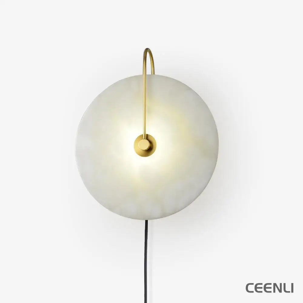 Alabaster LED Plug-In Wall Lamp Wall lamp