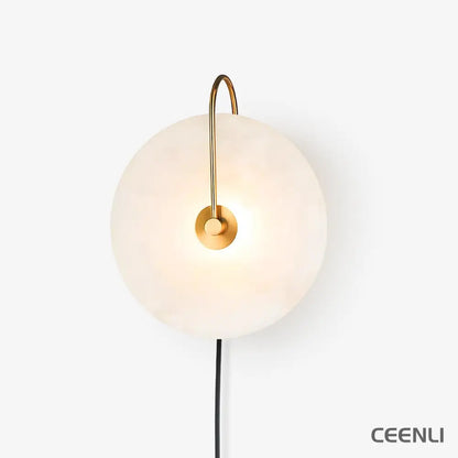 Alabaster LED Plug-In Wall Lamp Wall lamp