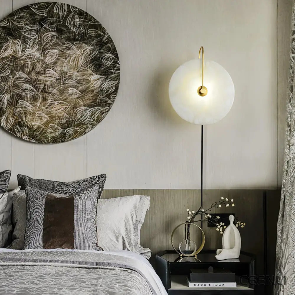 Alabaster LED Plug-In Wall Lamp Wall lamp