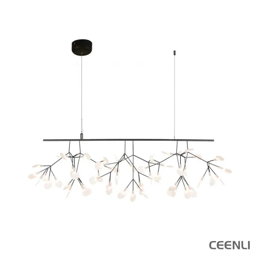 Black Firefly LED Chandelier 81 heads ∅ 39.3″ x W 15.7″ / Dia 100cm x W 40cm / Warm Light / Wall switch Chandelier