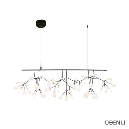 Black Firefly LED Chandelier 81 heads ∅ 39.3″ x W 15.7″ / Dia 100cm x W 40cm / Warm Light / Wall switch Chandelier