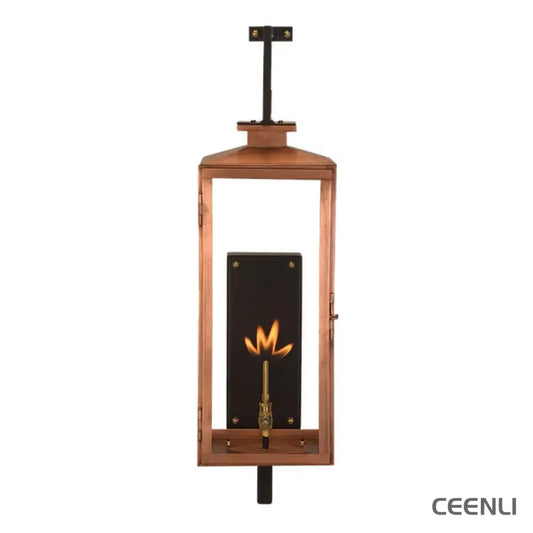 Black Outdoor Lantern lamp W 17 x D 29 x H 67 cm / W 6.6″ x D 11.5″ x H 26.5’’ / Black / Warm Light Wall lamp
