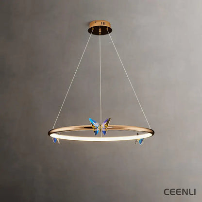 Blue Butterfly Chandelier Chandelier