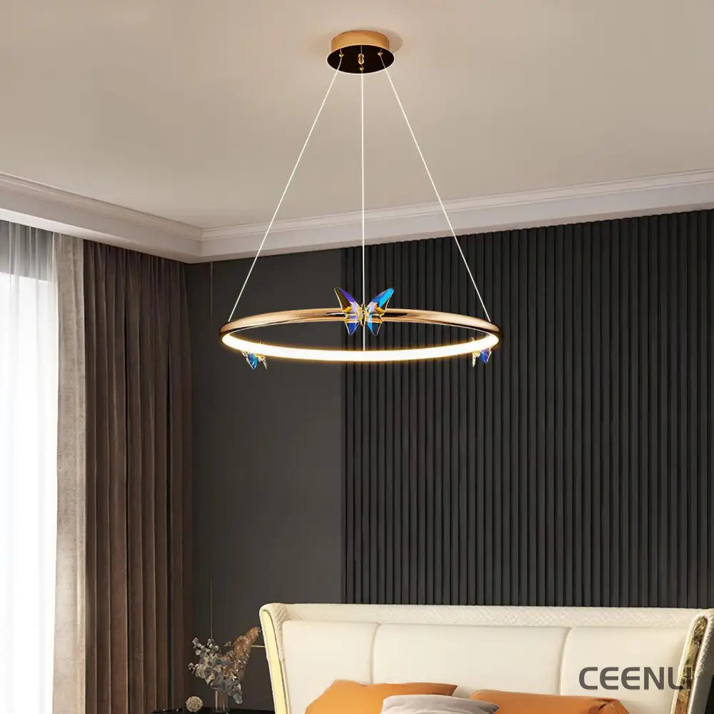 Blue Butterfly Chandelier Chandelier