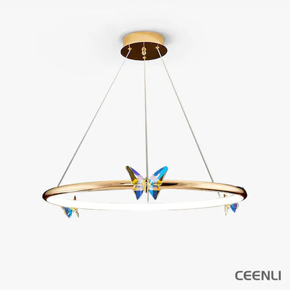 Blue Butterfly Chandelier Chandelier