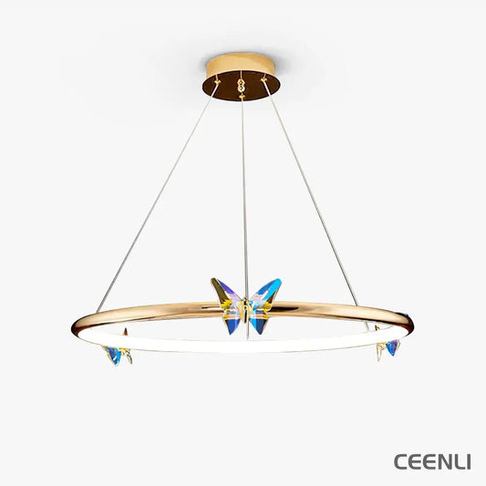Blue Butterfly Chandelier Chandelier