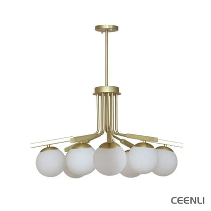 Bonnie Chandelier 8 heads Φ 34.2″ x H 17.3″ / Dia 87cm x H 44cm / Gold Chandelier
