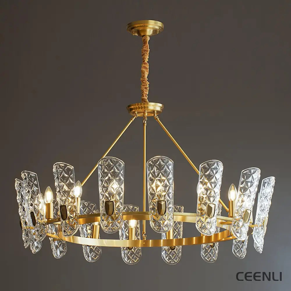 Brass Central Chandelier 16 heads / Brass Chandelier