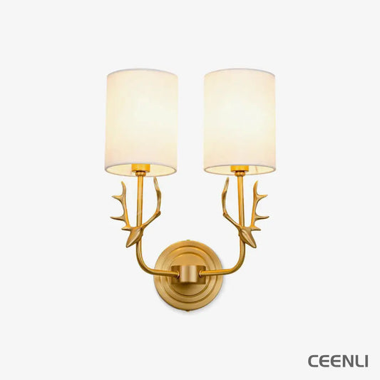 Brass Deer Head Wall Light Wall lamp