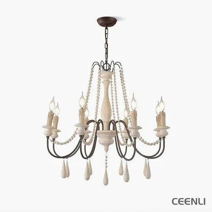 Candle Style Beaded Chandelier Chandelier