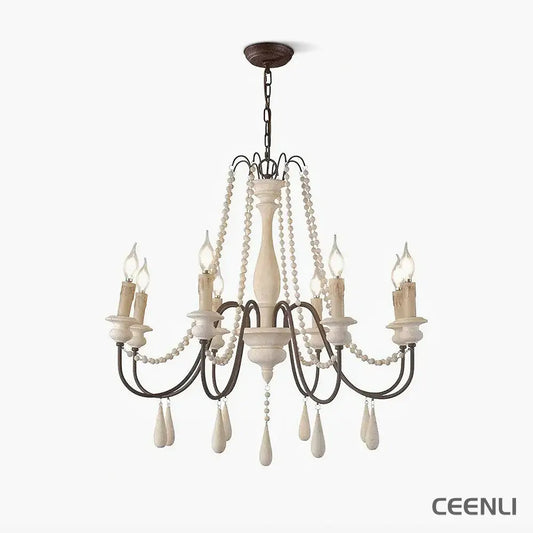 Candle Style Beaded Chandelier Chandelier