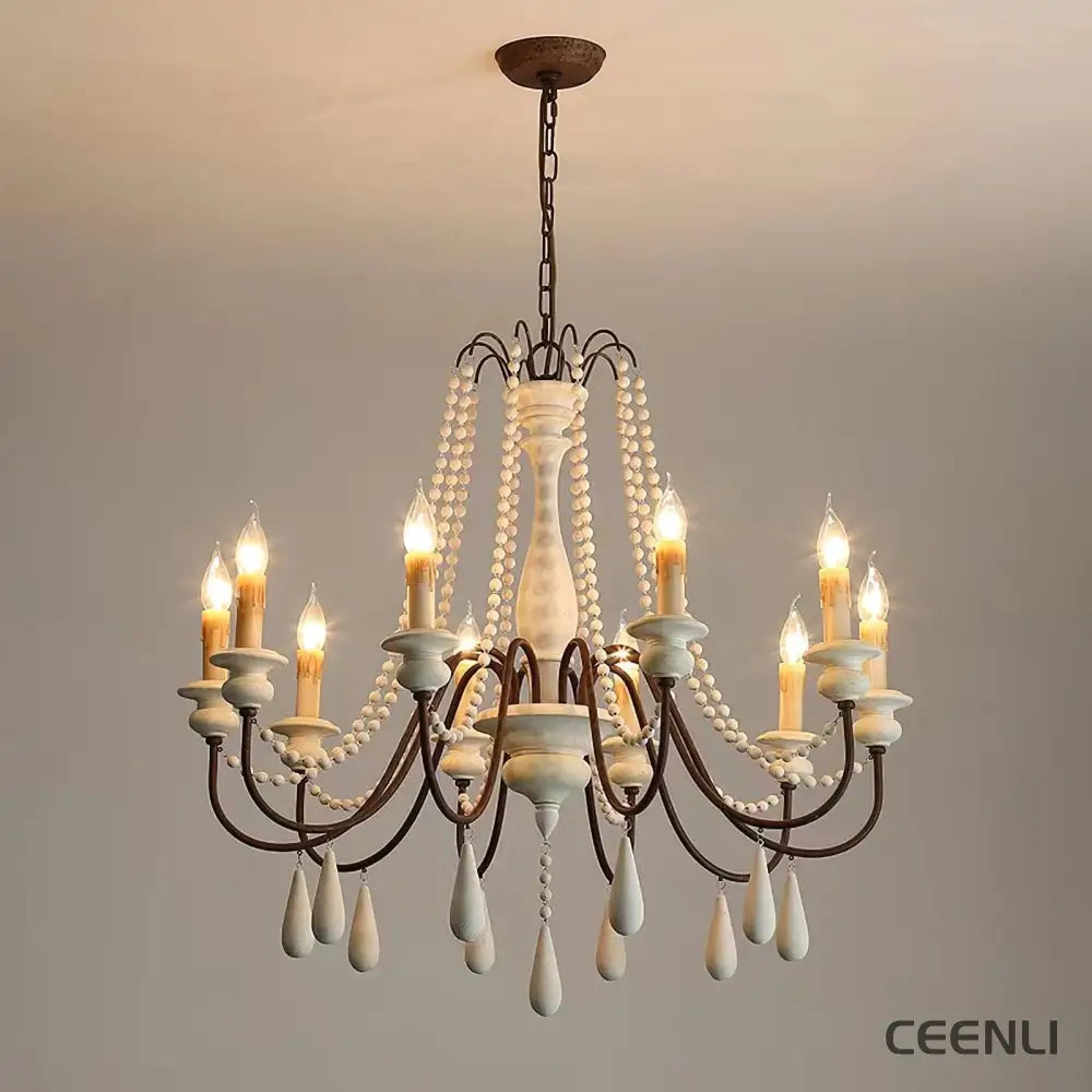 Candle Style Beaded Chandelier Chandelier