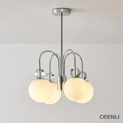 Carisa Collection Chandelier 4 heads ∅ 18.5″ x H 13″ / Dia 47cm x H 33cm / Chrome Chandelier