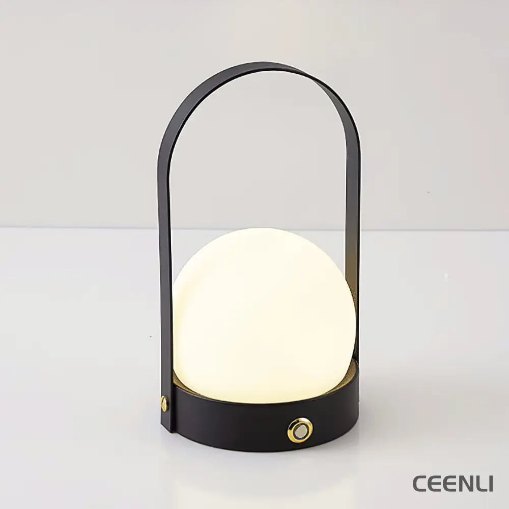 Carrie Built-in Battery Table Lamp ∅ 5.9″ x H 9.3″ / Dia 15cm x H 23.5cm / Black / Three-Color Changing Light Table lamp