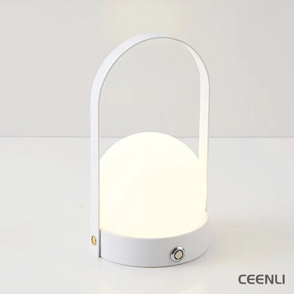 Carrie Built-in Battery Table Lamp ∅ 5.9″ x H 9.3″ / Dia 15cm x H 23.5cm / White / Three-Color Changing Light Table lamp