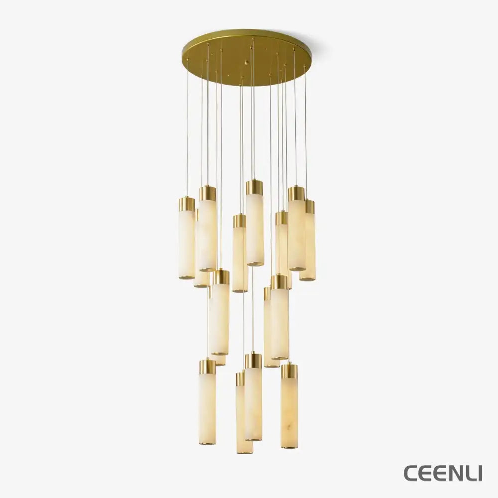 Celestial Alabaster Cascade Chandelier Chandelier