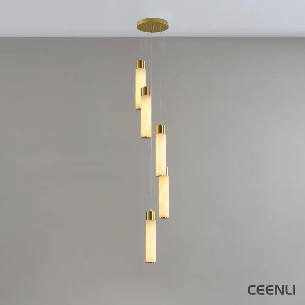 Celestial Alabaster Cascade Chandelier Chandelier