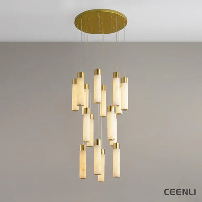 Celestial Alabaster Cascade Chandelier Chandelier