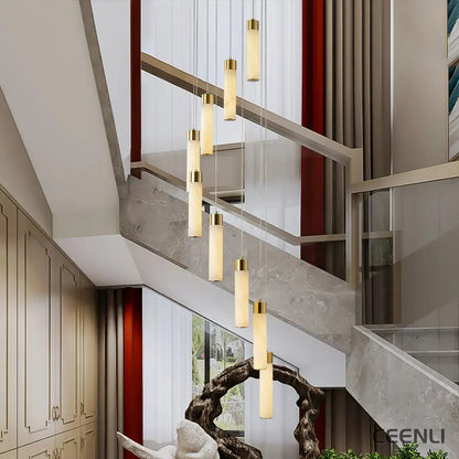 Celestial Alabaster Cascade Chandelier Chandelier