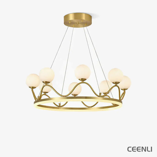 Crown Brass Chandelier Chandelier