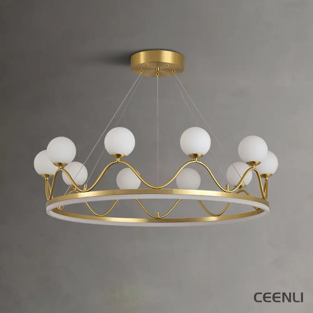 Crown Brass Chandelier Chandelier
