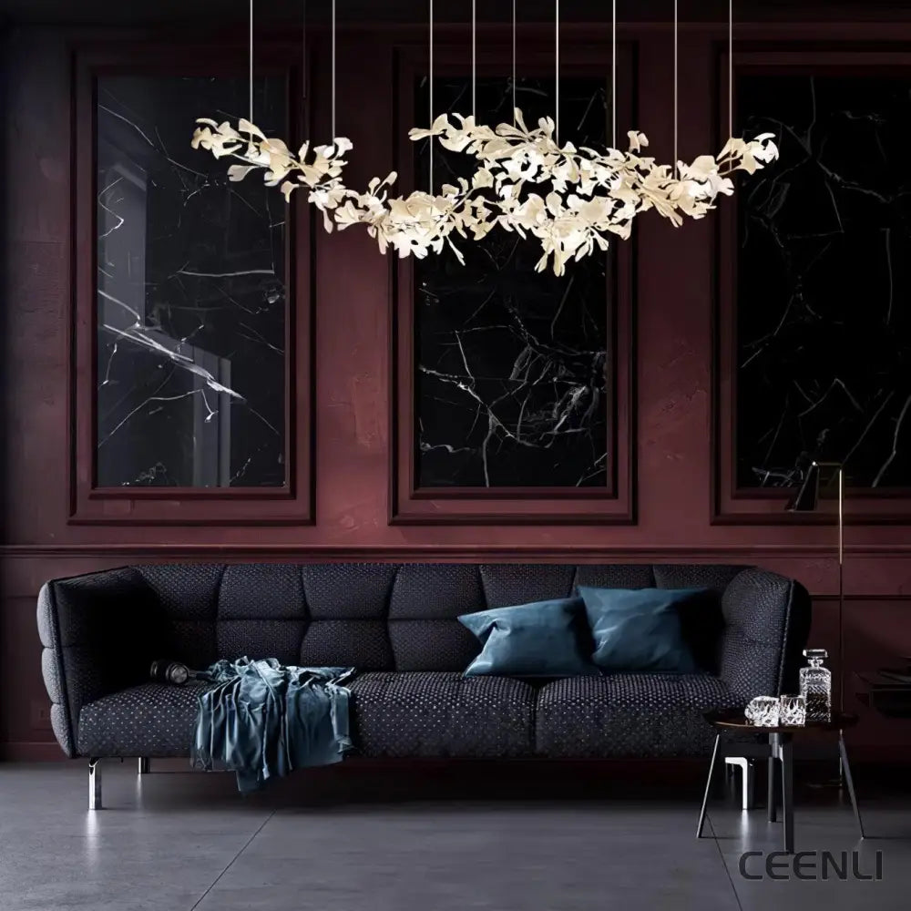 Double Layer Combination Gingko Chandelier Chandelier