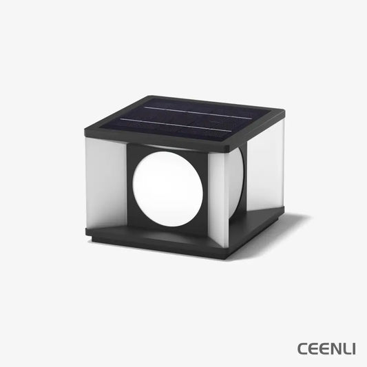 Eclipse Cube Outdoor Post Light Table lamp