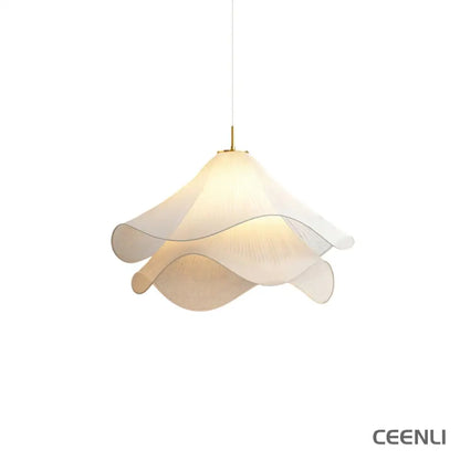 Ethereal Bloom Pendant Light ∅ 15.7″ x H 10.2″ / Dia 40cm x H 26cm / Gold & White Pendant light