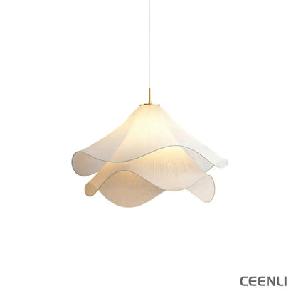 Ethereal Bloom Pendant Light ∅ 19.7″ x H 11″ / Dia 50cm x H 28cm / Gold & White Pendant light