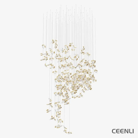 Frosted Petals Frozen Chandelier Chandelier