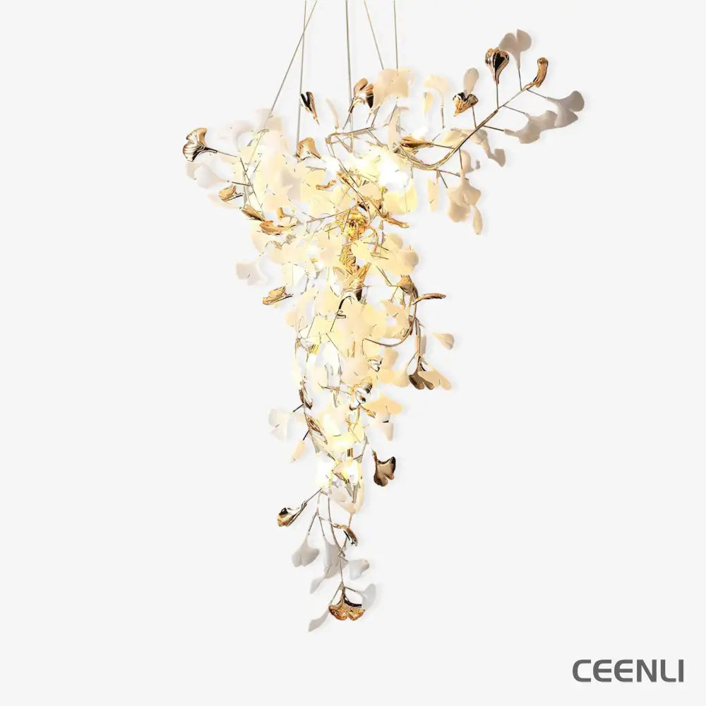 Ginkgo Tip Tlying Chandelier Chandelier