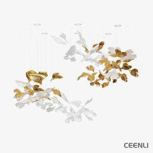 Ginkgo Tree Chandelier Commercial Interior Customize