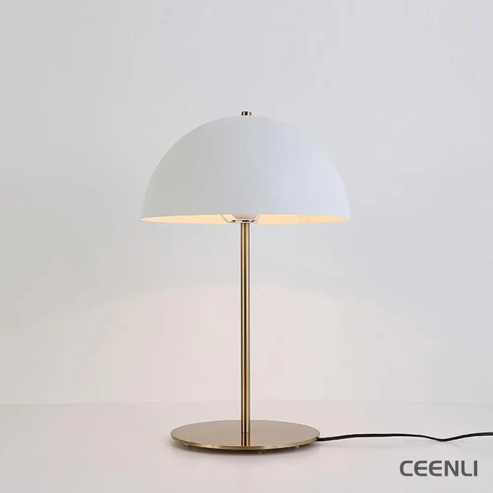 Hanna Table Lamp ∅ 11.8″x H 17.7″ / Dia 30cm x H 45cm / Copper + White / US Plug Table lamp