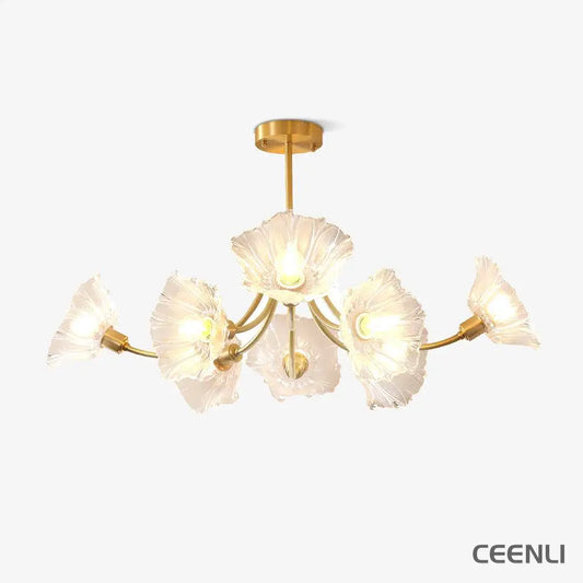 Kalin Flower Glass Chandelier Chandelier