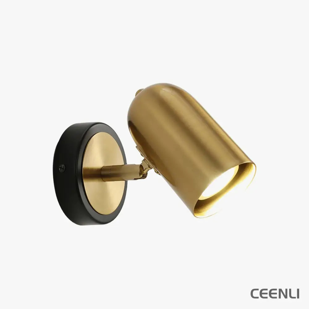 Leonardo Gold Wall Lamp ∅ 3″ x H 5.5″ / Dia 7.5cm x H 14cm / Gold Wall lamp