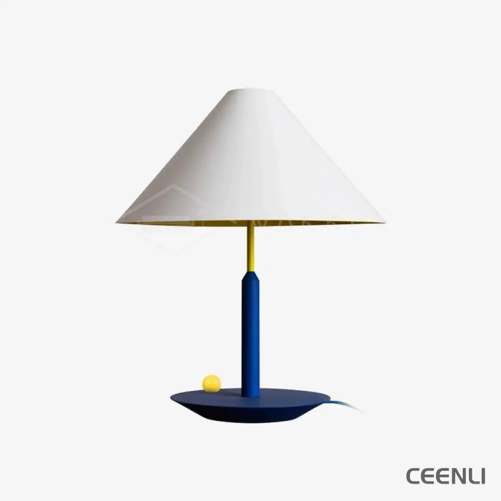 Little Eliah Table Lamp ∅ 16.5″ x H 21.6″ / Dia 42cm x H 55cm / Blue + Yellow / US Plug Table lamp