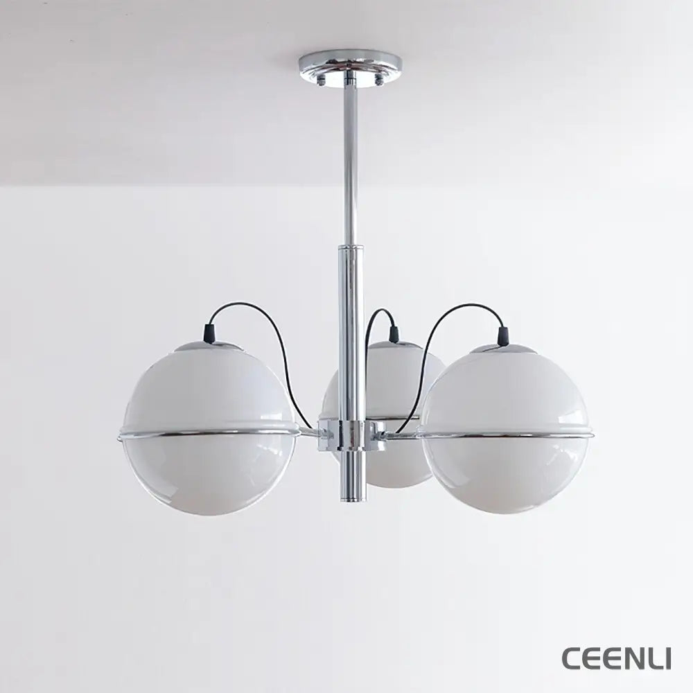McCarren Chandelier 3 heads ∅ 20.5″ x H 11.8″ / Dia 52cm x H 30cm / Chrome Chandelier