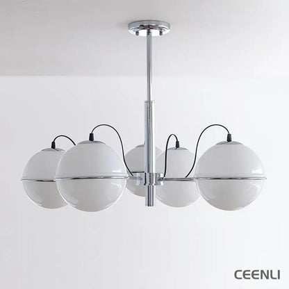 McCarren Chandelier 5 heads ∅ 27.6″ x H 11.8″ / Dia 70cm x H 30cm / Chrome Chandelier