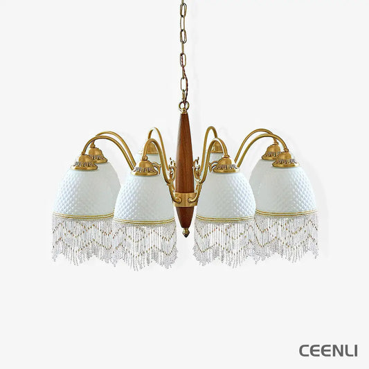 Mesh Tassel Glass Chandelier Chandelier