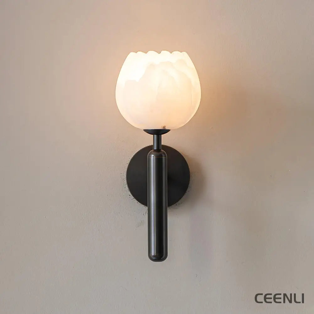 Mian Wall Lamp ∅ 5.1″ x H 12.2″/ Dia 13cm x H 31cm / Black Wall lamp