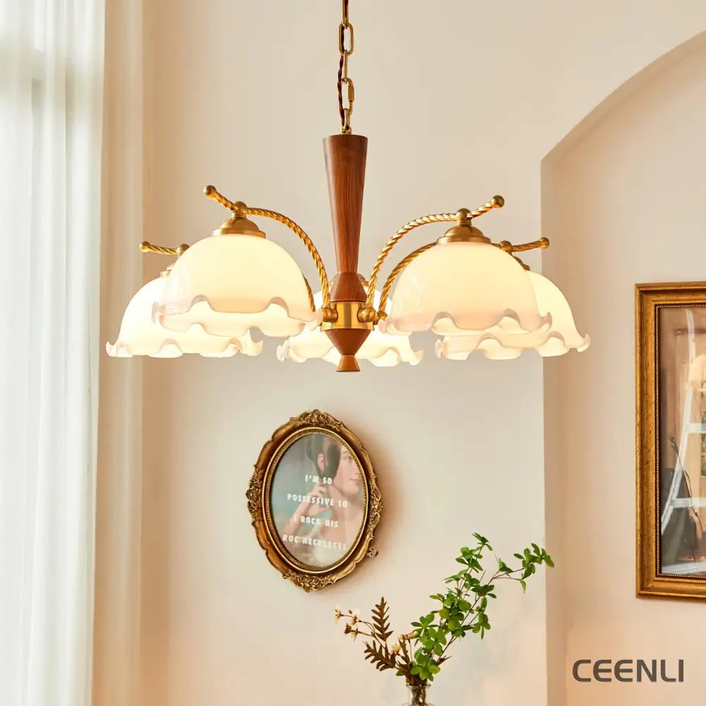 Milky Flower Chandelier Chandelier