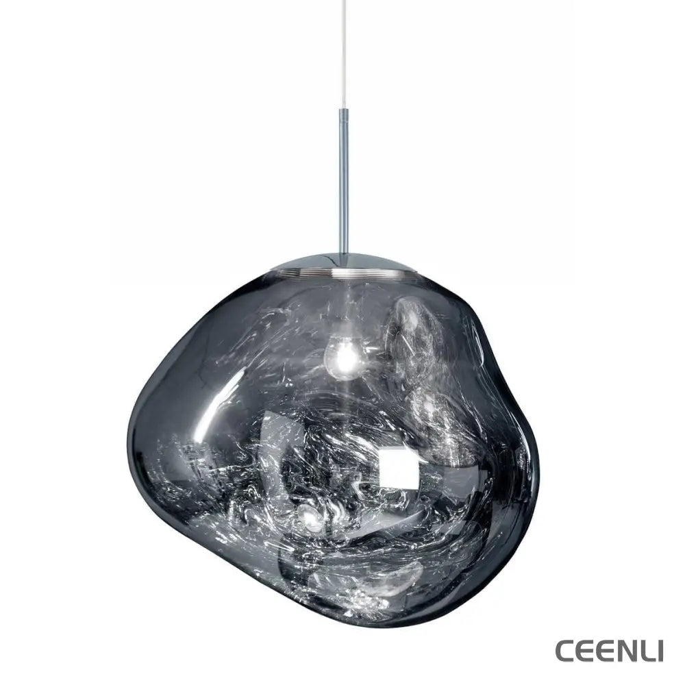 Modern Lava Pendant Lamp ∅ 7″ / Dia 18cm / Silver Pendant light