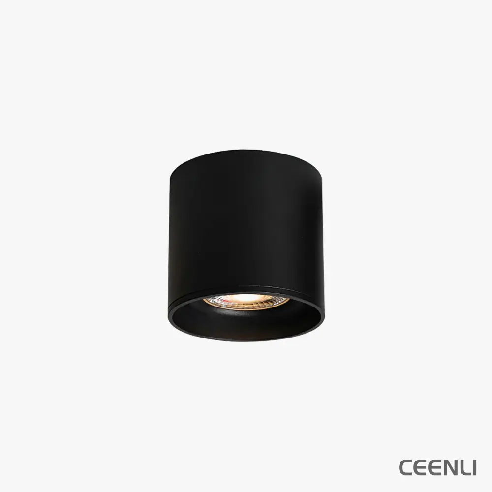 Modupoint Ceiling Light ∅ 3.1″ x H 3.3″ / Dia 8cm x H 8.5cm / Black / Warm Light Ceiling lamp